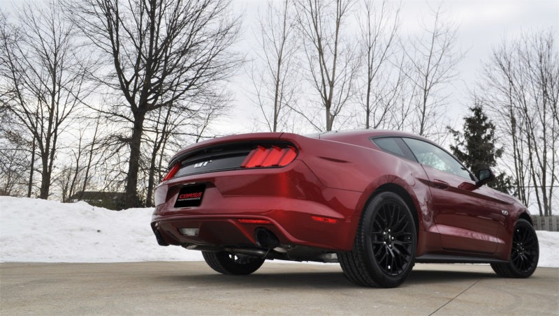 Corsa 2015 Ford Mustang GT Fastback 5.0 3in Xtreme Cat Back Exhaust w/ Dual Black 4.5in Tips