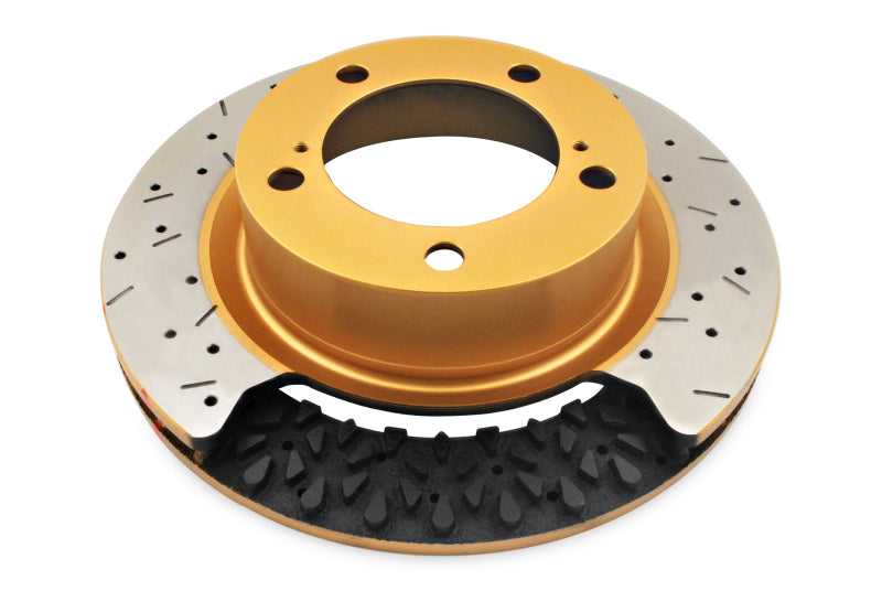 DBA 07-18 Jeep Wrangler (w/332mm Front Rotor) Front 4000 Series Drilled & Slotted Rotor