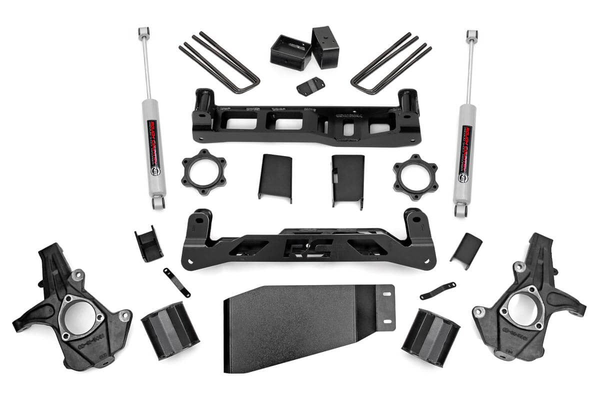 Rough Country (26230) 5 Inch Lift Kit | Chevy Silverado & GMC Sierra 1500 4WD (2007-2013)