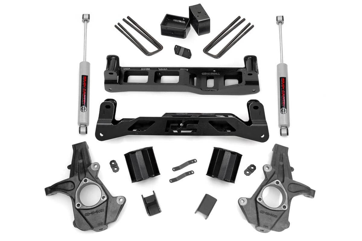 Rough Country (24831) 5 Inch Lift Kit | Alum/Stamp Steel | Chevy/GMC 1500 (14-18)