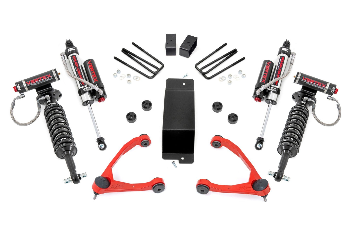 Rough Country (19450RED) 3.5 Inch Lift Kit | Forged UCA | Vertex | Chevy/GMC 1500 (07-16)