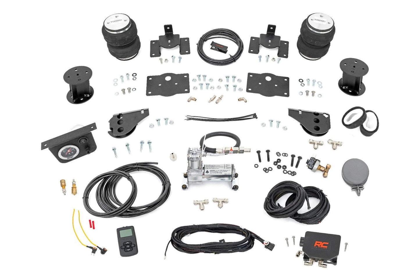 Rough Country (100326WC) Air Spring Kit w/compressor | Wireless Controller | 6 Inch Lift Kit | Ram 1500 (09-23 & Classic)