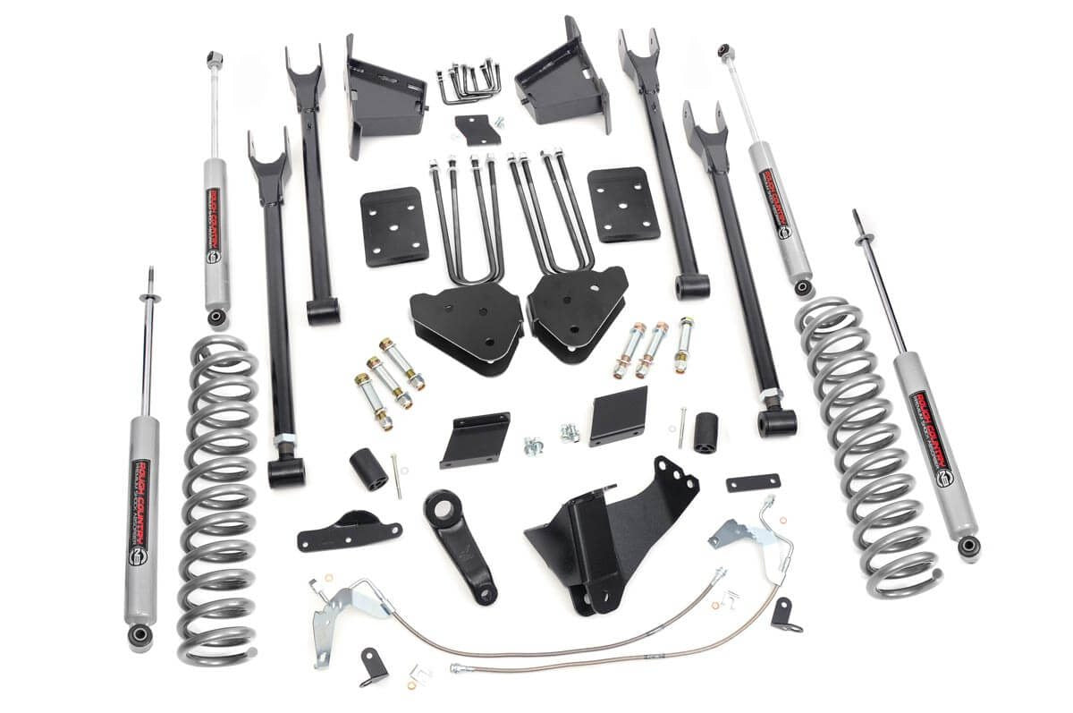 Rough Country (565.20) 6 Inch Lift Kit | 4-Link | OVLD | Ford F-250 Super Duty 4WD (11-14)