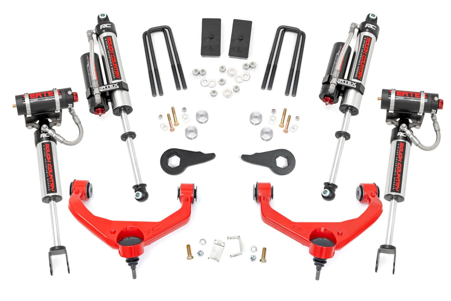 Rough Country (95950RED) 3.5 Inch Lift Kit | Vertex | Chevy/GMC 2500HD/3500HD (11-19)