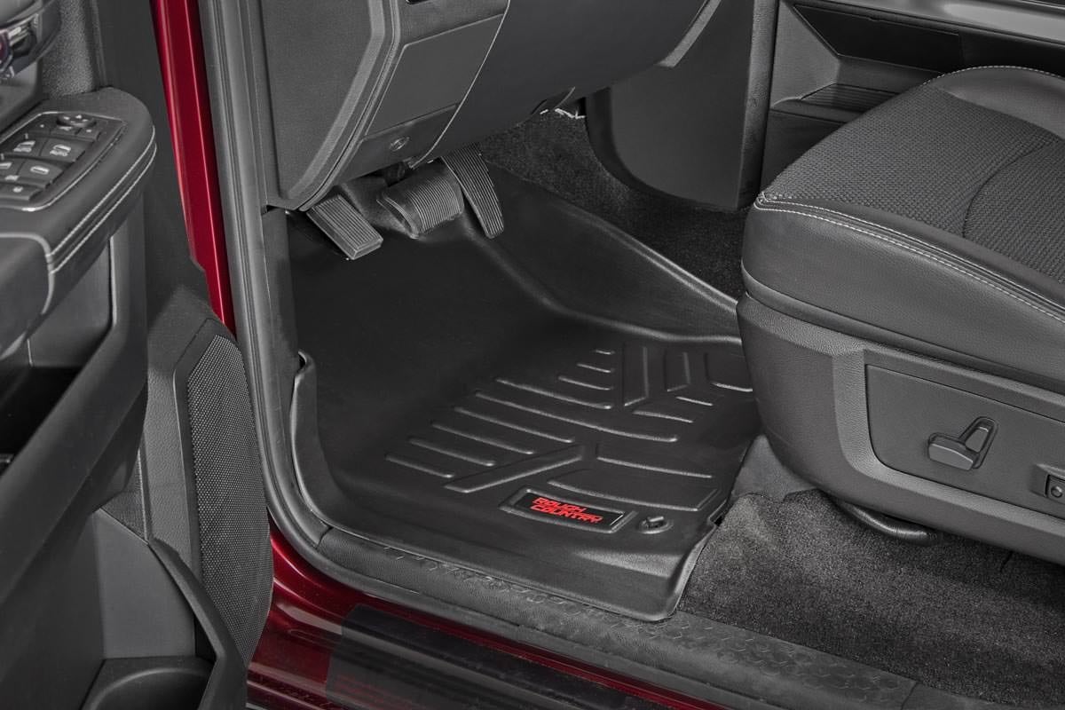 Rough Country (M-31213) Floor Mats | FR & RR | Crew Cab | Ram 1500 2WD/4WD (2012-2018 & Classic)