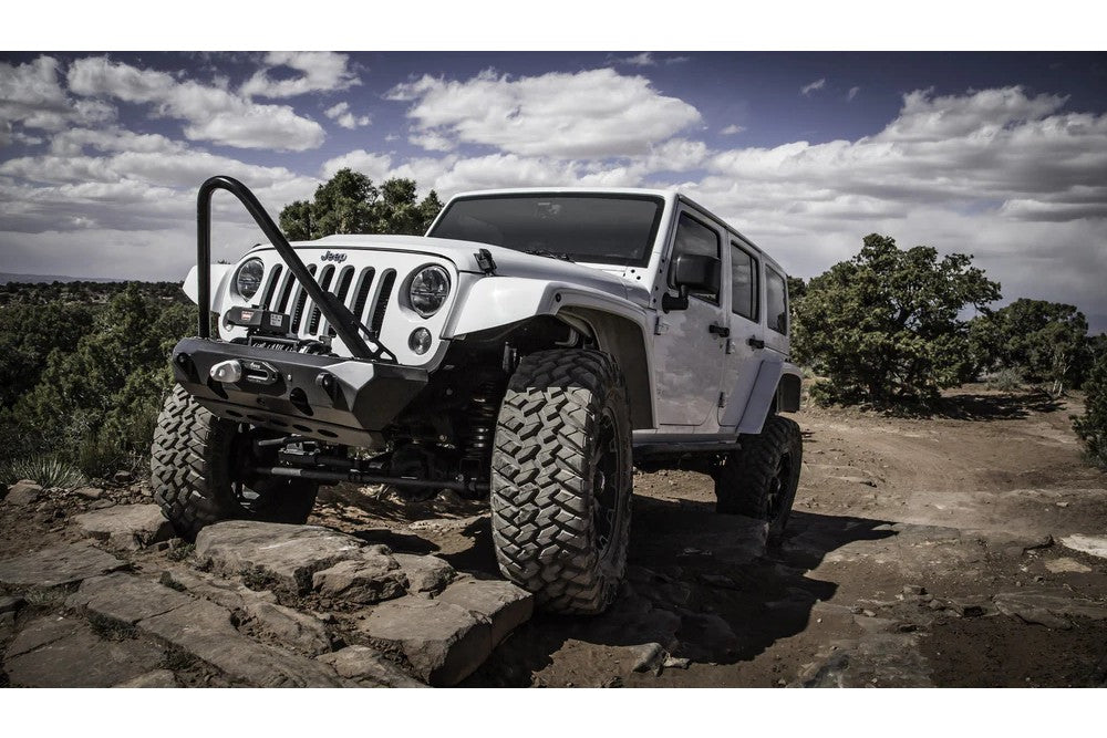 CrawlTek Pyro Stubby Front Winch Bumper | Jeep Wrangler JK