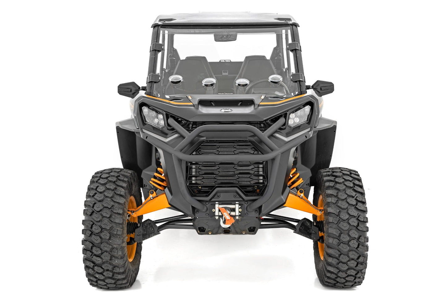 Rough Country (98202230) Vented Full Windshield | Scratch Resistant | Can-Am Commander 1000R/Max