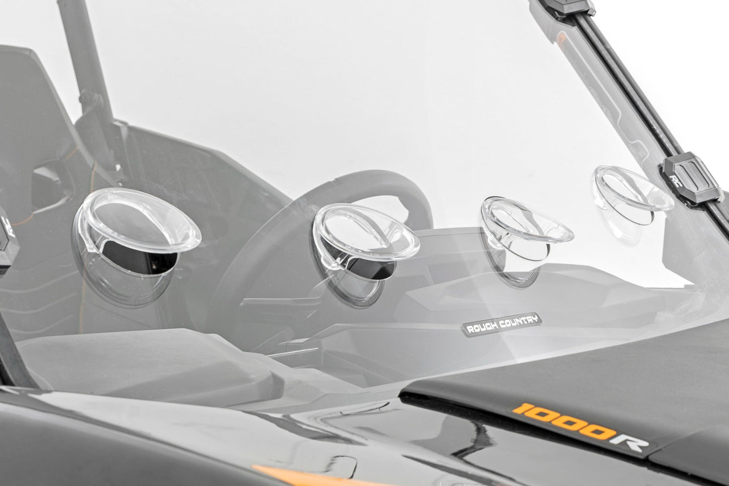 Rough Country (98202230) Vented Full Windshield | Scratch Resistant | Can-Am Commander 1000R/Max