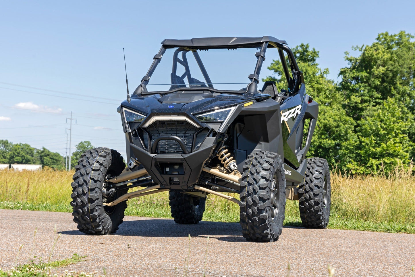 Rough Country (98102010) Full Windshield | Scratch Resistant | Polaris RZR Pro/Turbo R