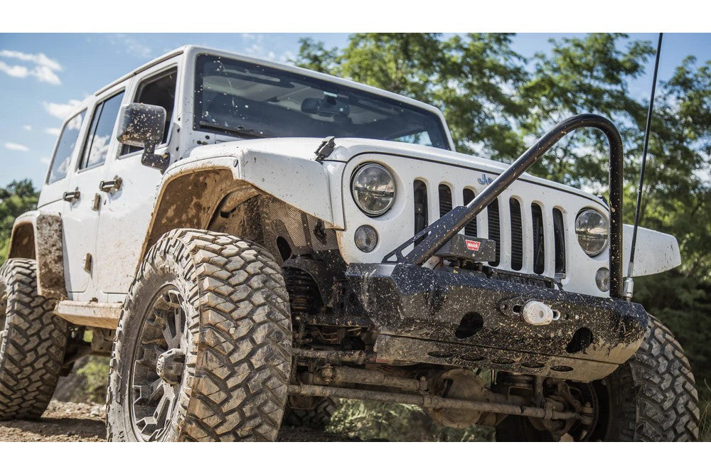 CrawlTek Pyro Stubby Front Winch Bumper | Jeep Wrangler JK