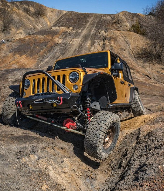 CrawlTek Pyro Stubby Front Winch Bumper | Jeep Wrangler JK