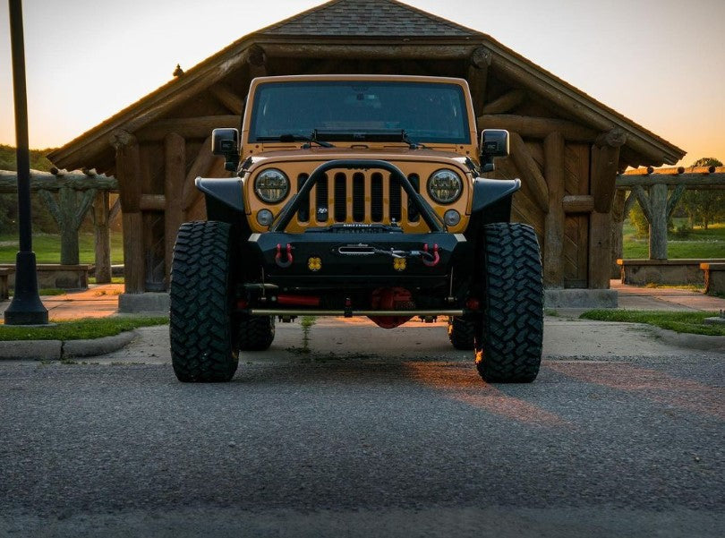 CrawlTek Pyro Stubby Front Winch Bumper | Jeep Wrangler JK