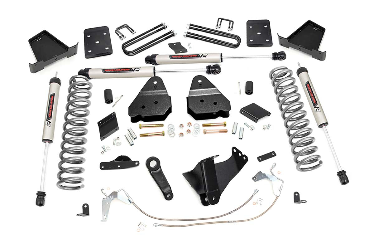 Rough Country (54970) 6 Inch Lift Kit | Gas | OVLD | V2 | Ford F-250 Super Duty (15-16)