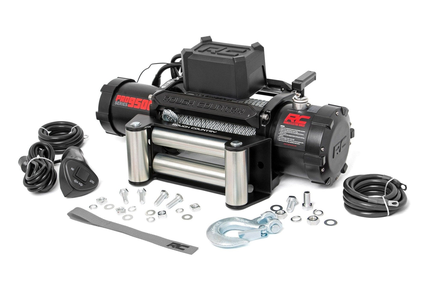 Rough Country (PRO9500) 9500-Lb Pro Series Winch | Steel Cable