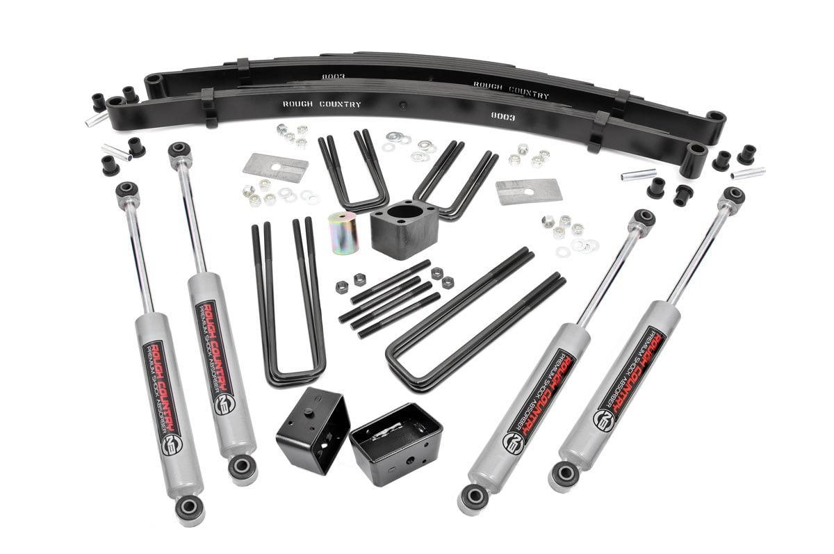 Rough Country (311.20) 4 Inch Lift Kit | Rear Blocks | Dodge W100 Truck (86-89)/W200 Truck (78-80)