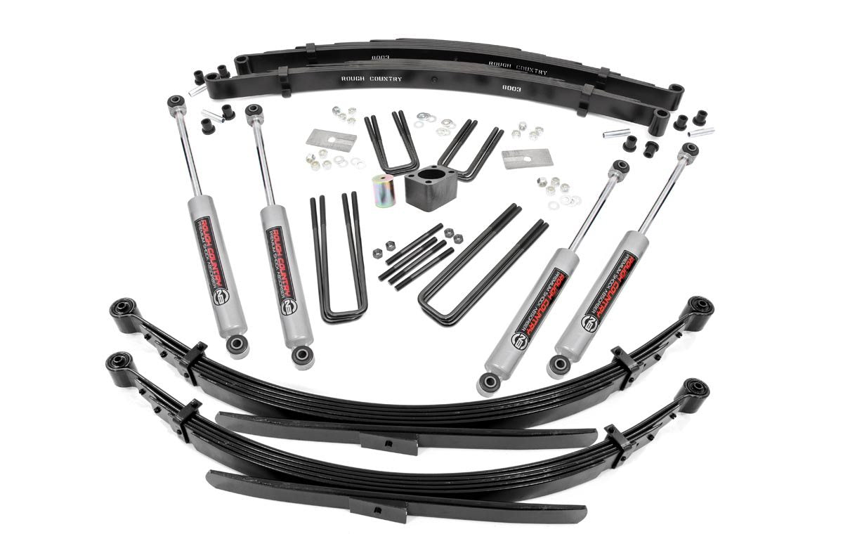 Rough Country (331.20) 4 Inch Lift Kit | Rear Springs | Dodge W100 Truck/W200 Truck (70-74)
