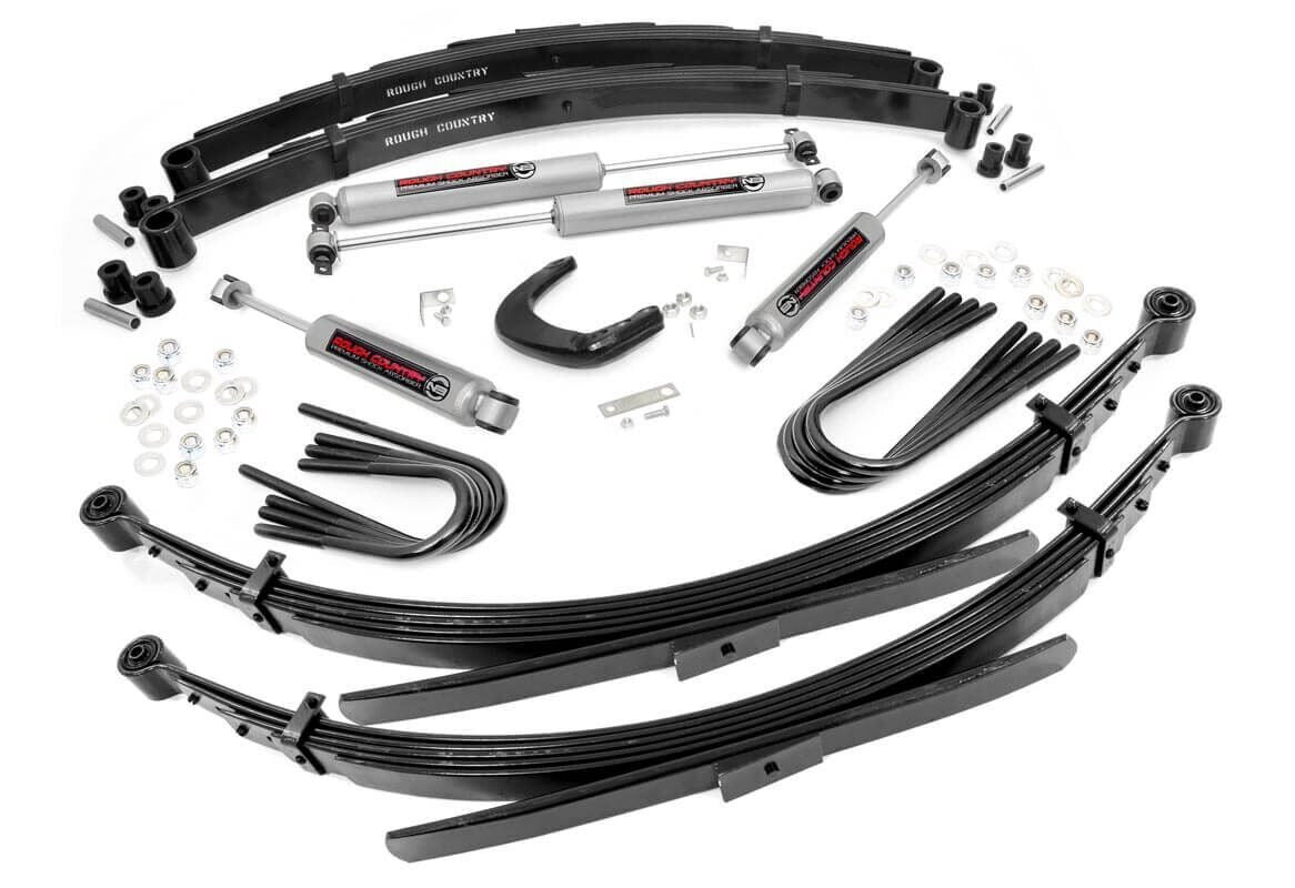 Rough Country (20530) 6 Inch Lift Kit | 52" RR Springs | Chevy/GMC C10/K10 C15/K15 Truck/Jimmy (77-91)