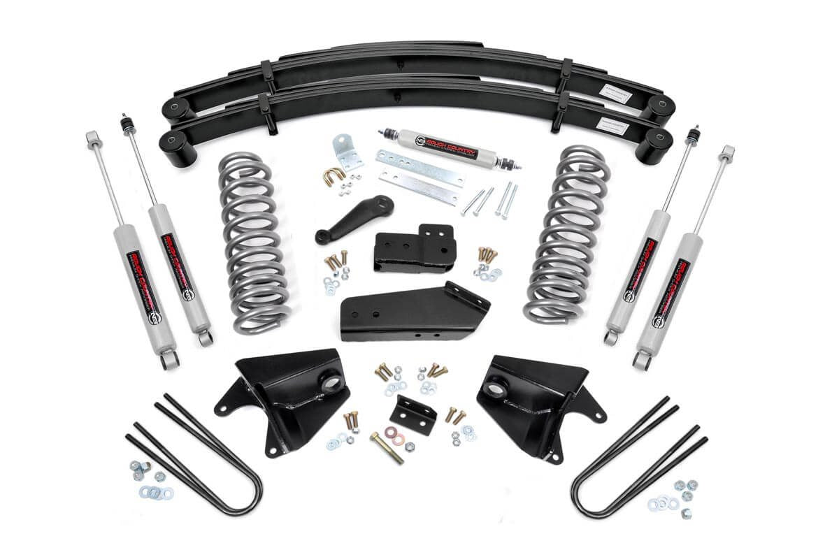 Rough Country (52030) 4 Inch Lift Kit | Rear Springs | Ford F-150 4WD (1980-1996)
