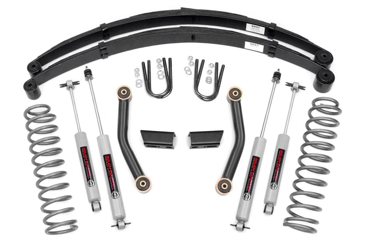 Rough Country (630XN2) 3 Inch Lift Kit | Series II | RR Springs | Jeep Cherokee XJ (84-01)