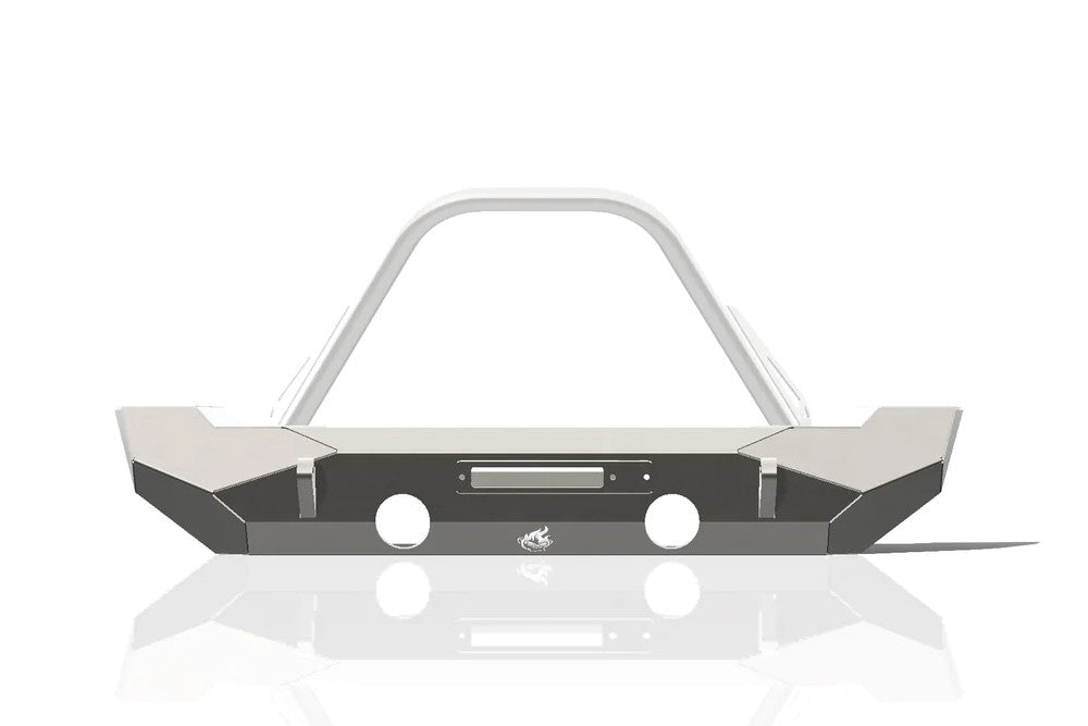 CrawlTek Pyro Mid-Width Front Winch Bumper | Jeep Wrangler JK