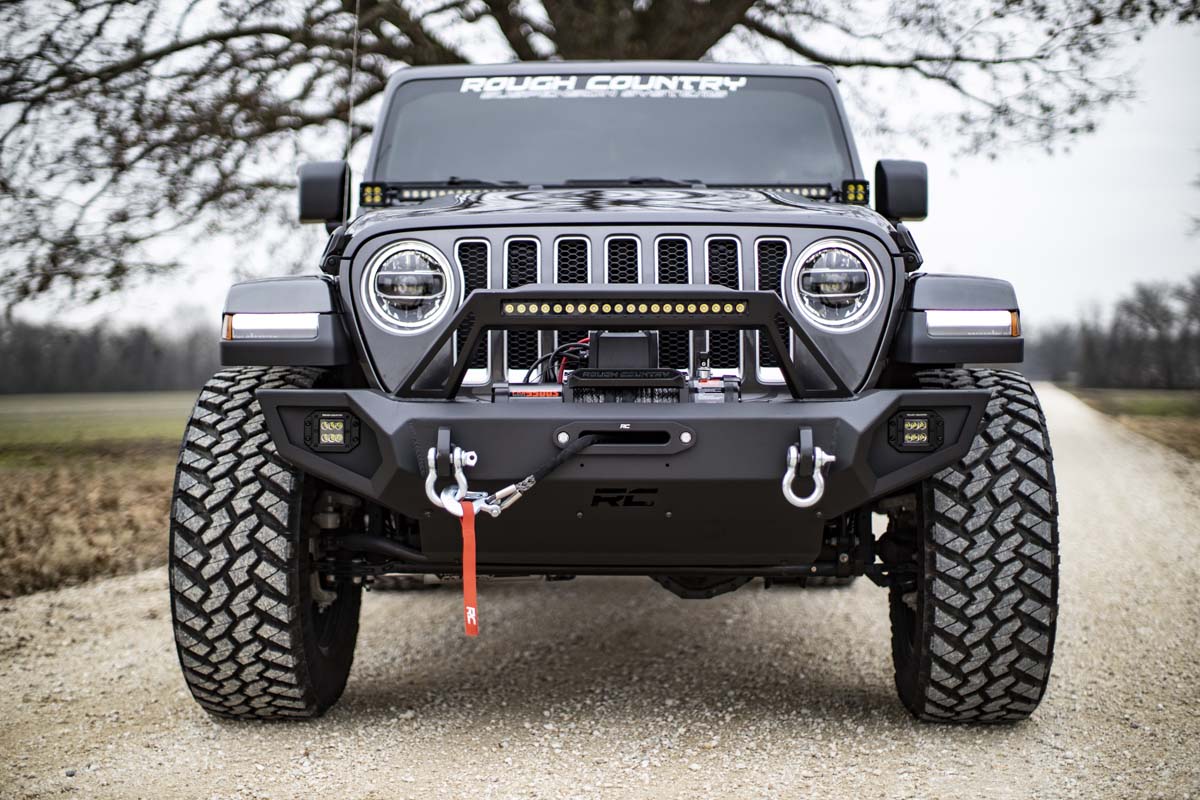 Rough Country (10585) Front Winch Bumper | Jeep Gladiator JT/Wrangler JK & JL