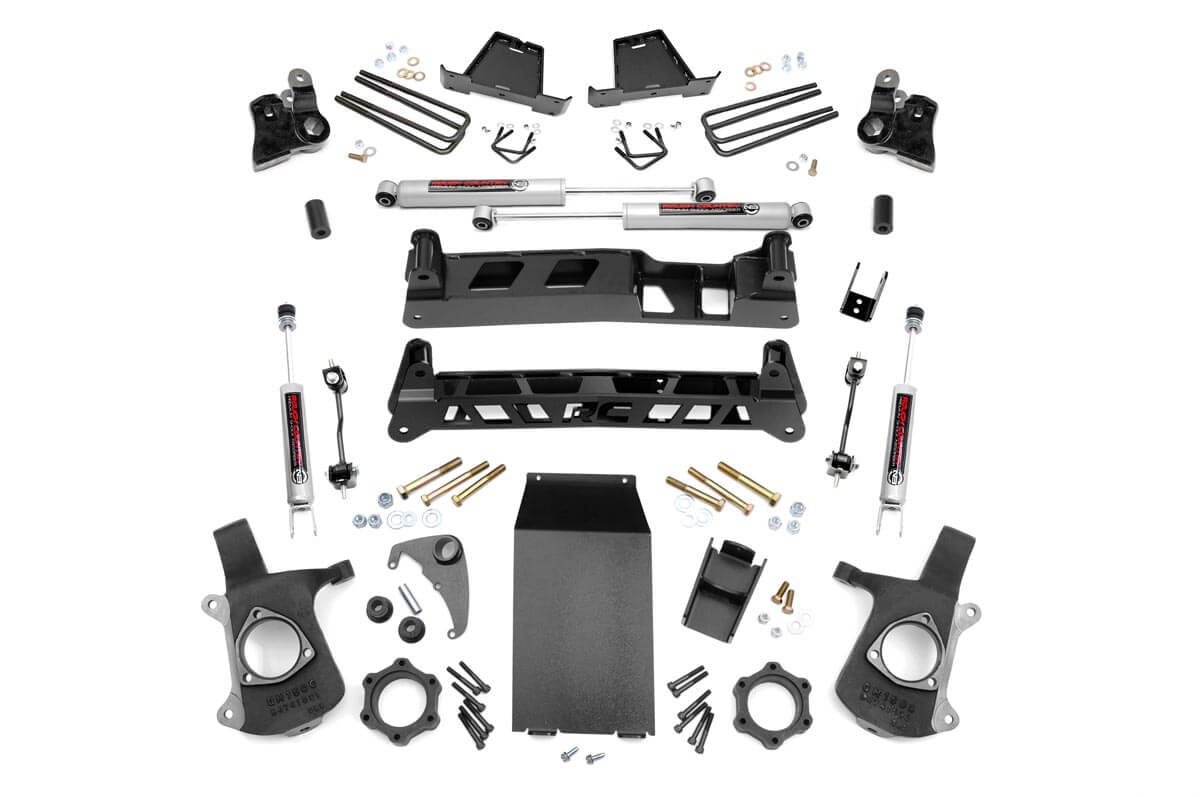 Rough Country (27220A) 6 Inch Lift Kit | Chevy Silverado & GMC Sierra 1500 4WD (1999-2006 & Classic)