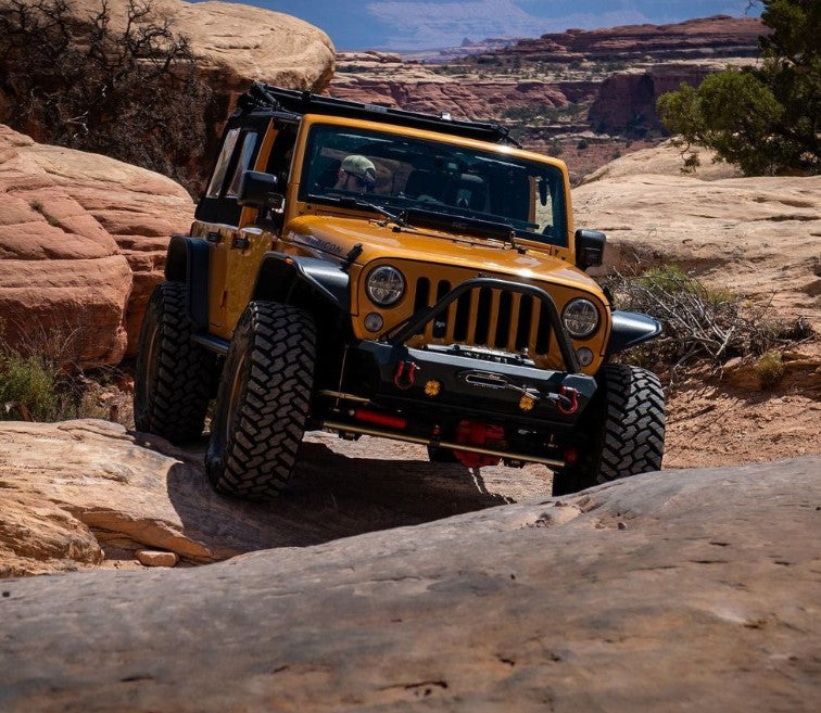 CrawlTek Pyro Stubby Front Winch Bumper | Jeep Wrangler JK