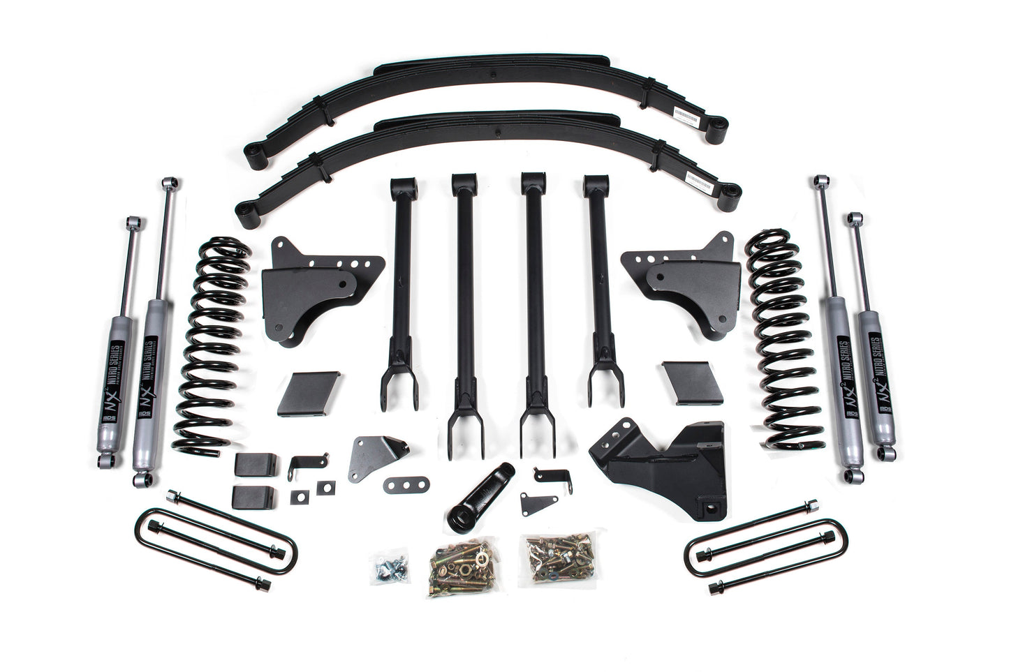 BDS Suspension 6 Inch Lift Kit w/ 4-Link | Ford F250/F350 Super Duty (08-10) 4WD | Gas