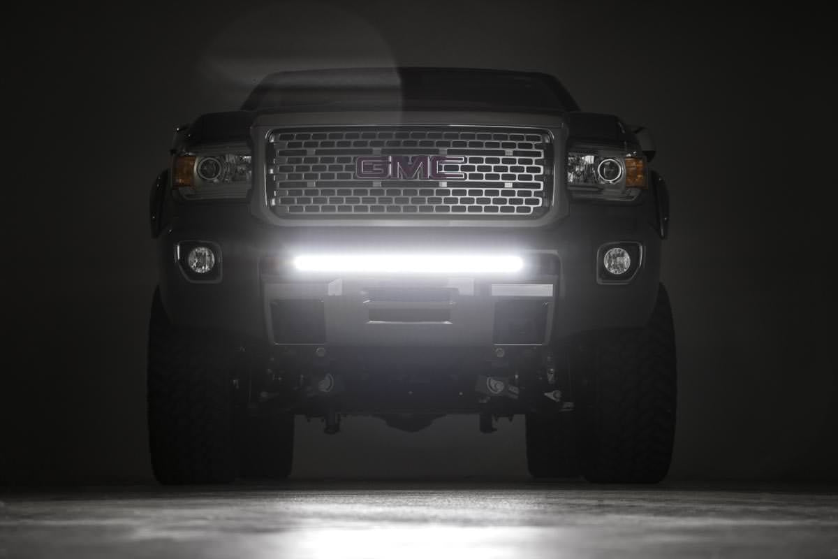 Rough Country (70536) LED Light Mount | Bumper | 30" | Chevy/GMC Canyon/Colorado (15-22)