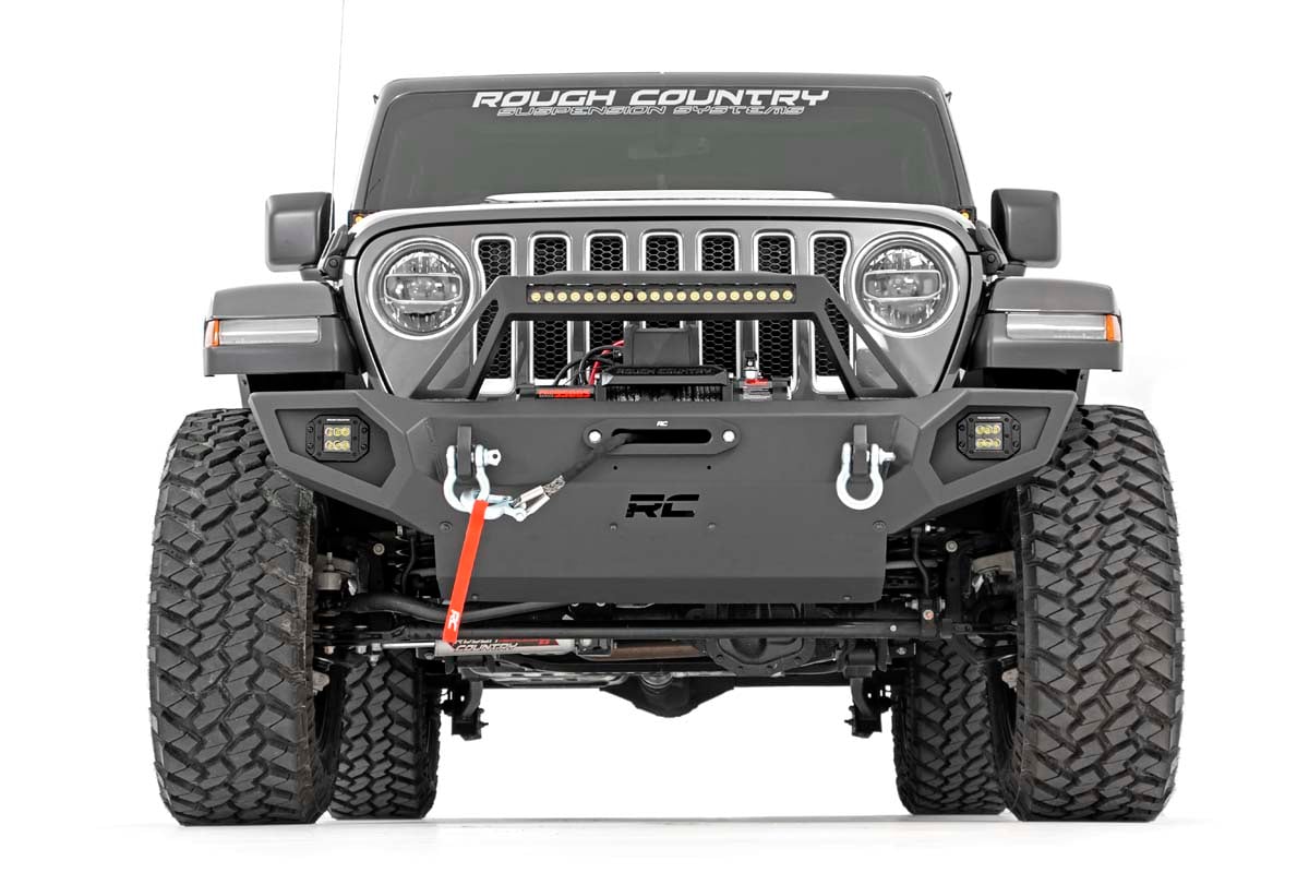 Rough Country (10585) Front Winch Bumper | Jeep Gladiator JT/Wrangler JK & JL