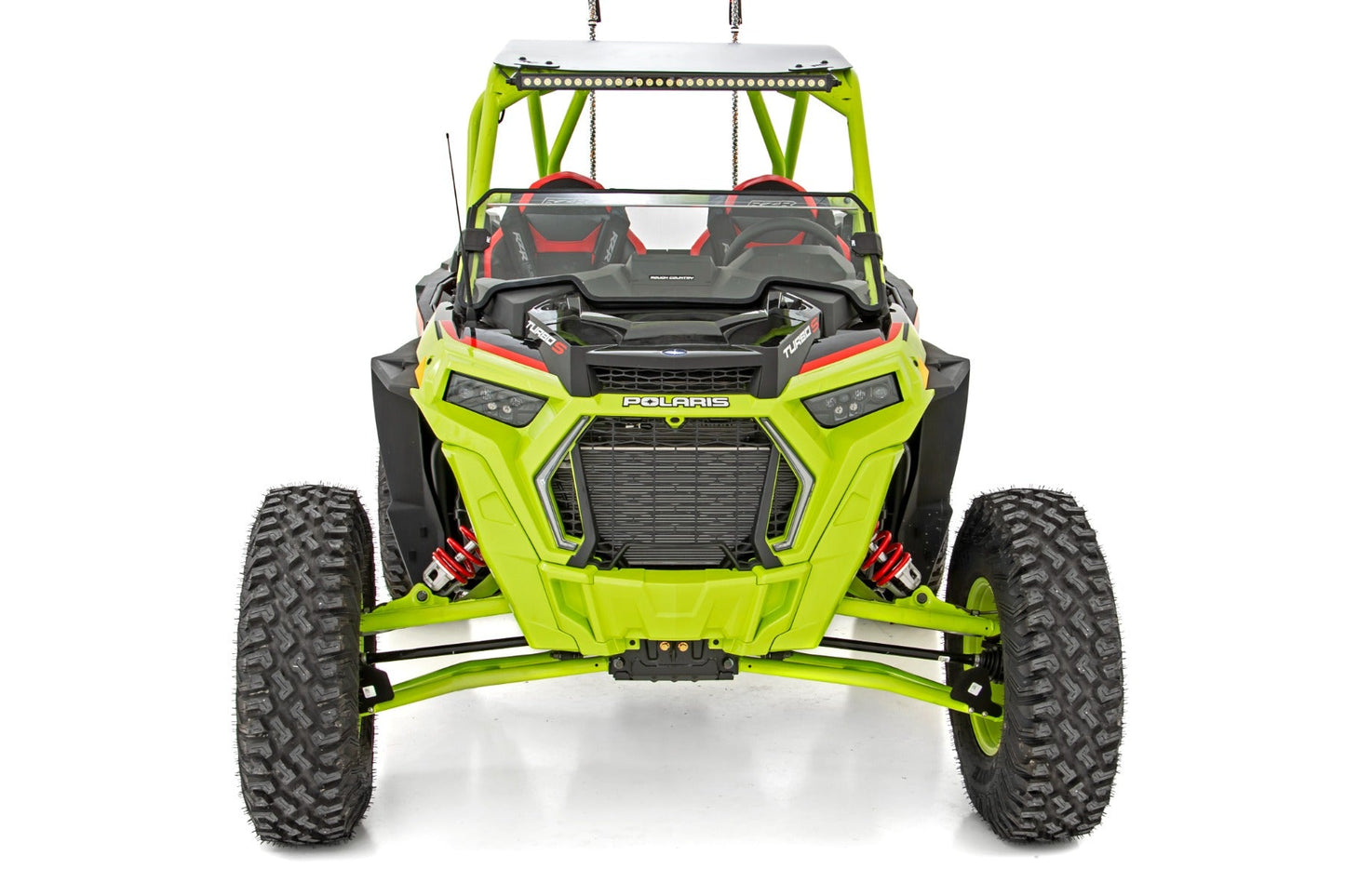 Rough Country (98112111A) Half Windshield | Scratch Resistant | Polaris RZR Turbo S