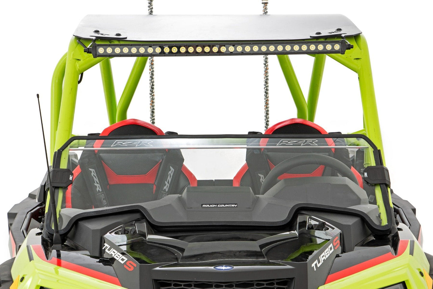 Rough Country (98112111A) Half Windshield | Scratch Resistant | Polaris RZR Turbo S