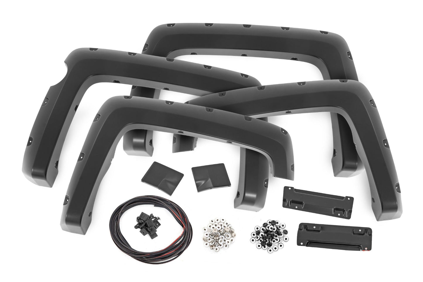 Rough Country (F-C11413A) Pocket Fender Flares | 5'9" Bed | Gas Door | Chevy Silverado 1500 (14-18)