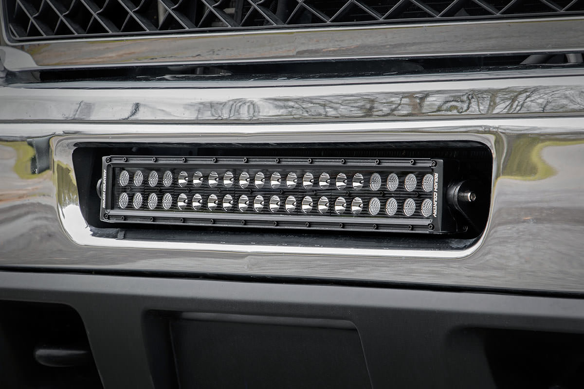 Rough Country (70522) LED Light Mount | Bumper | 20" | Chevy Silverado 2500 HD 4WD (11-14)