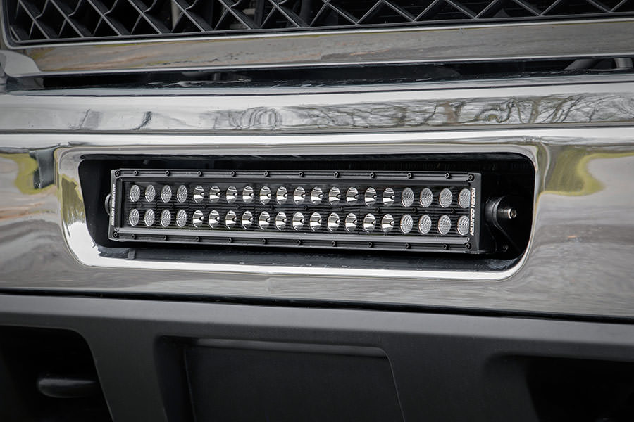 Rough Country (70522) LED Light Mount | Bumper | 20" | Chevy Silverado 2500 HD 4WD (11-14)