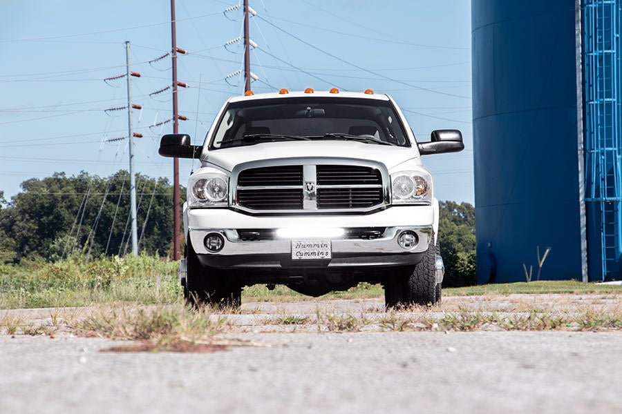 Rough Country (80568) LED Light Kit | Bumper Mount | 20" Spectrum Single Row | Ram 2500/3500 (10-18)