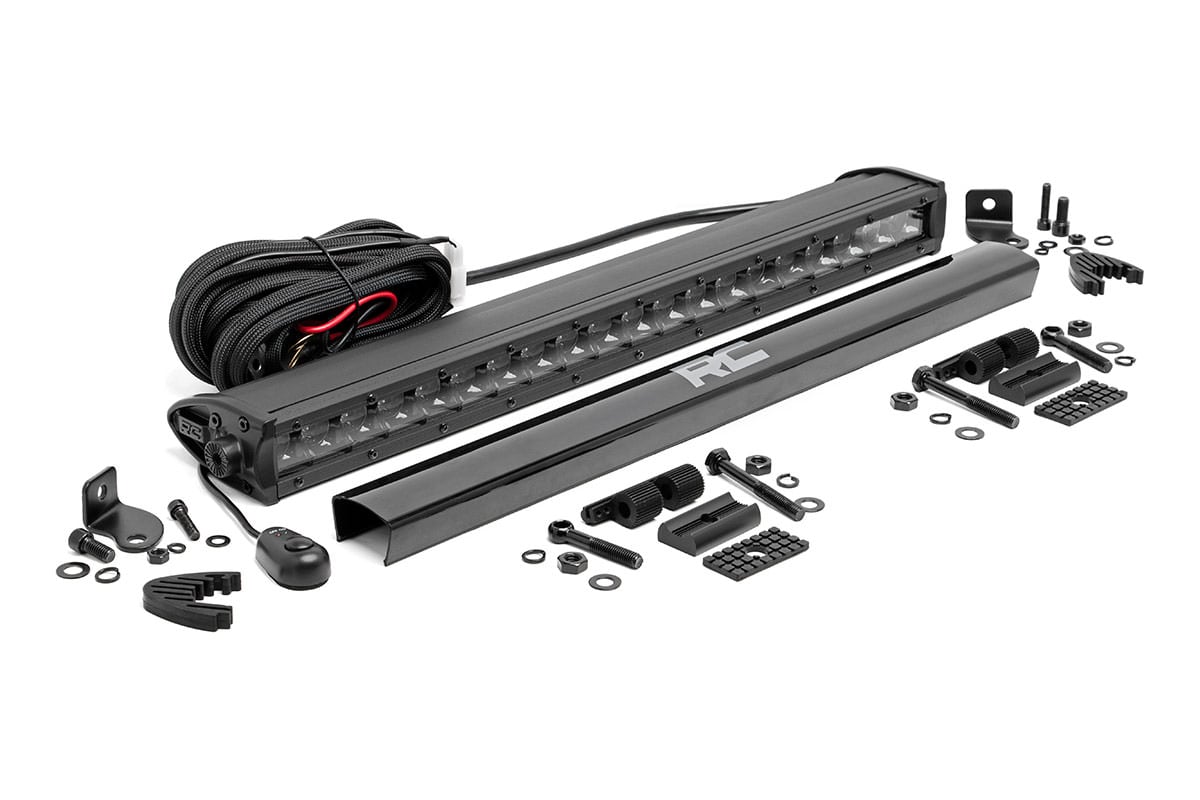 Rough Country (70720BL) Black Series LED Light Bar | 20 Inch | Single Row