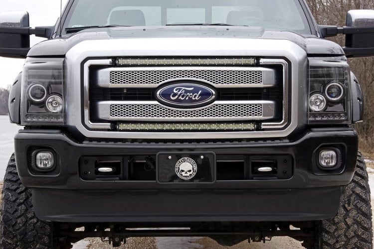 Rough Country (70531) LED Light Kit | Grill Mount | 30" Chrome Single Row | Ford F-250/F-350 Super Duty (11-16)