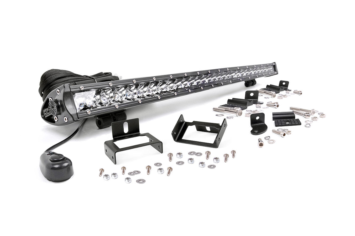 Rough Country (70531) LED Light Kit | Grill Mount | 30" Chrome Single Row | Ford F-250/F-350 Super Duty (11-16)