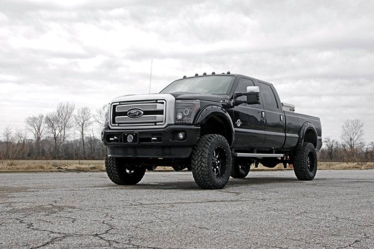 Rough Country (70531) LED Light Kit | Grill Mount | 30" Chrome Single Row | Ford F-250/F-350 Super Duty (11-16)