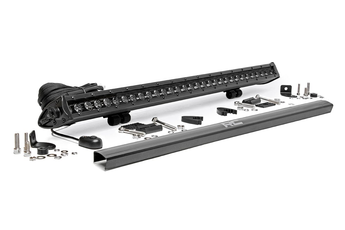 Rough Country (70730BL) Black Series LED Light Bar | 30 Inch | Single Row