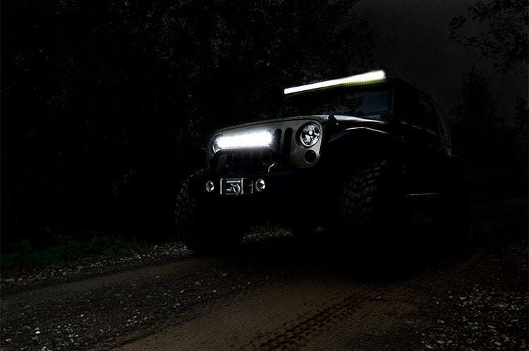 Rough Country (70920D) Chrome Series LED Light | 20 Inch | Dual Row | White DRL