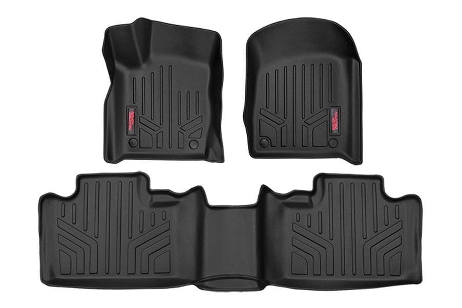 Rough Country (M-60300) Floor Mats | Front and Rear | Jeep Grand Cherokee 2WD/4WD (13-20)