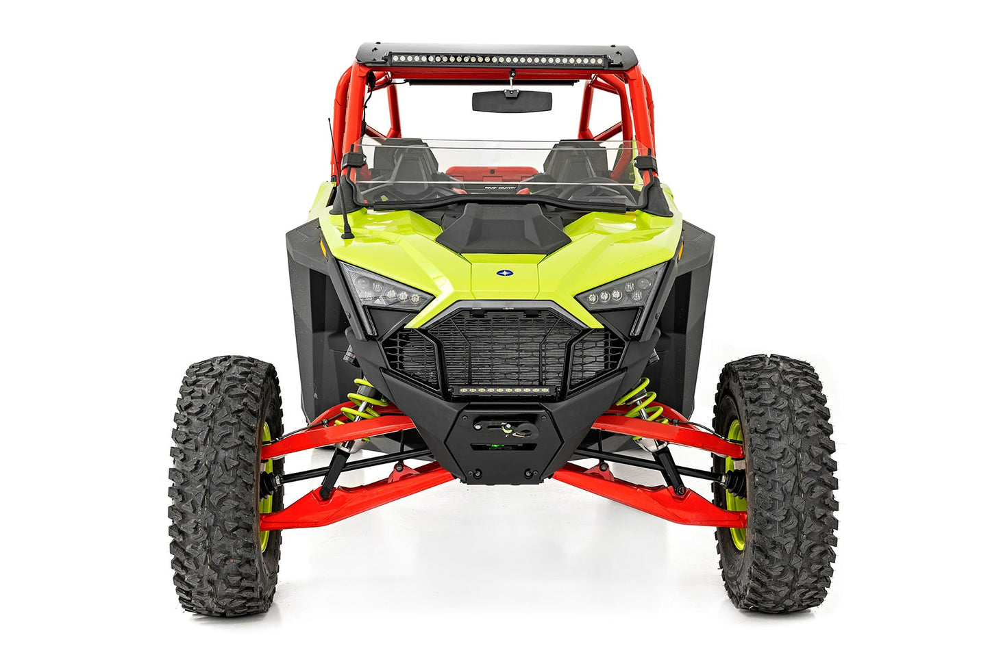 Rough Country (98102011A) Half Windshield | Scratch Resistant | Polaris RZR Pro/Turbo R