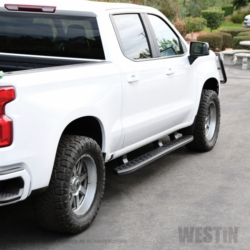 Westin 2019 Chevrolet Silverado/Sierra 1500 Crew Cab Thrasher Running Boards - Textured Black